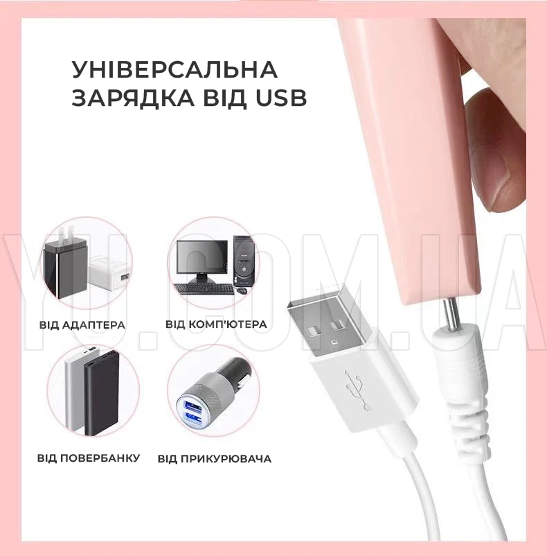 Фрезер для манікюру та педикюру Flawless Salon Nails, 5 насадок, зарядка від USB Фрезер для манікюру та педикюру Flawless Salon Nails, 5 насадок, зарядка від USB